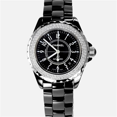 chanel black ceramic watch replica|authenticate chanel watch.